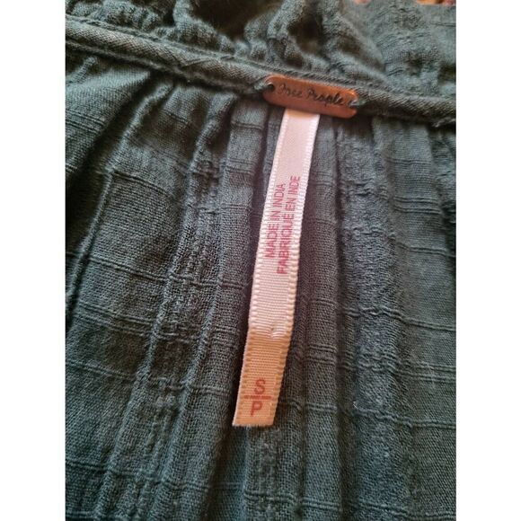 Free People Dress Women's Small Green Emerald City Tiered Mini Forest Fairy - Picture 5 of 6